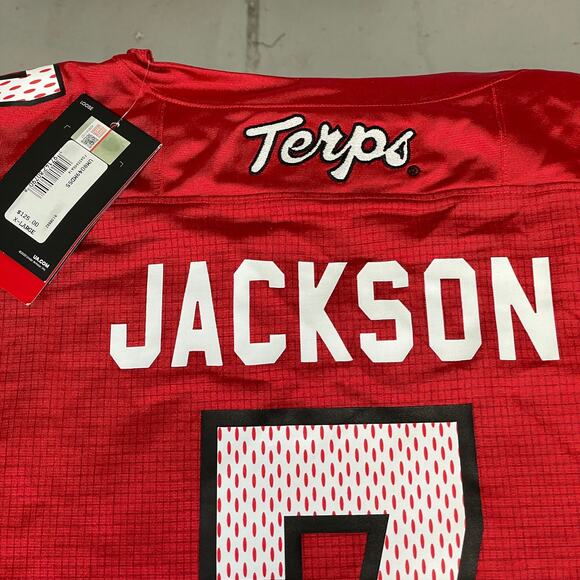 J.C. Jackson Maryland Terrapins Under Armor Red Jersey - Picture 2 of 6